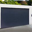 DAVID FERMETURES - Porte de Garage enroulable Aluminium (3000 x 2000 mm - Somfy - Kit Zone Privée - RAL7016 - Gris anthracite) - vignette