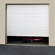 DAVID FERMETURES - Porte de Garage enroulable Aluminium (2400 x 2000 mm - Cherubini - Kit Zone privée - RAL9016 - Blanc signalisation) - vignette