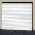DAVID FERMETURES - Porte de Garage enroulable Aluminium (2400 x 2000 mm - Cherubini - Kit Zone privée - RAL9016 - Blanc signalisation) - vignette
