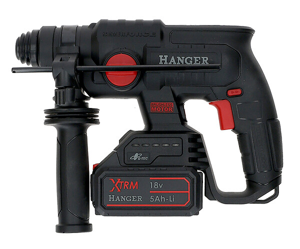 HANGER - Perforateur SDS-Plus 18V HX18-22X5 + 2 batteries 5Ah + chargeur + Hangbox - HANGER - 401201 - large