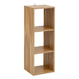 5 FIVE SIMPLY SMART - Meuble Étagère 4 cases de rangement Effet bois naturel H 102 cm - vignette