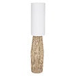 ATMOSPHERA - Lampadaire en corde Beige et Abat-jour Blanc H 130 cm - vignette