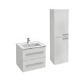 JACOB DELAFON - Pack meuble vasque 60 cm Ola up blanc + colonne - vignette