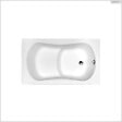 BESCO - Baignoire rectangulaire - 120 x 70 cm - avec Habillage Polystyrène - Pieds - Poignées - Vidage Chrome - ARIA REHAB - vignette
