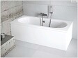 BESCO - Baignoire rectangulaire - 160 x 75 cm - avec Tablier - Pieds - Vidage Chrome - VITAE - vignette