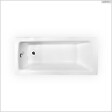 BESCO - Baignoire rectangulaire - 170 x 75 cm - sans Habillage - avec Pieds - Vidage Chrome - TALIA SLIM - vignette