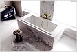 BESCO - Baignoire rectangulaire - 170 x 75 cm - sans Habillage - avec Pieds - Vidage Chrome - TALIA SLIM - vignette