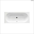 BESCO - Baignoire rectangulaire - 180 x 80 cm - avec Habillage - Pieds - Vidage Chrome - VITAE - vignette