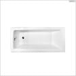 BESCO - Baignoire rectangulaire - 160 x 75 cm - avec Habillage - Pieds - Poignées - Repose-tête - Vidage Chrome - TALIA PREMIUM - vignette