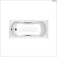 BESCO - Baignoire rectangulaire - 170 x 70 cm - sans Habillage - avec Pieds - Poignées - Vidage Chrome - ARIA PLUS - vignette