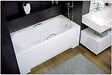 BESCO - Baignoire rectangulaire - 140 x 70 cm - sans Habillage - avec Pieds - Vidage Chrome - ARIA - vignette