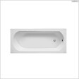 BESCO - Baignoire rectangulaire - 160 x 75 cm - avec Habillage - Pieds - Vidage Chrome - INTRICA - vignette