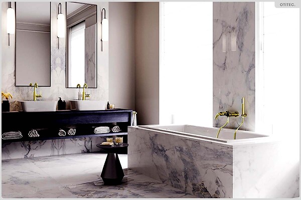 BESCO - Baignoire rectangulaire - 150 x 70 cm - avec Habillage - Pieds - Vidage Chrome - TALIA SLIM - large