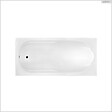 BESCO - Baignoire rectangulaire - 170 x 70 cm - avec Tablier Blanc - Pieds - Vidage Chrome - BONA - vignette
