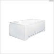 BESCO - Baignoire rectangulaire - 180 x 80 cm - avec Tablier Blanc - Pieds - Vidage Chrome - BONA - vignette