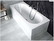BESCO - Baignoire rectangulaire - 160 x 75 cm - sans Habillage - avec Pieds - Vidage Chrome - VITAE - vignette