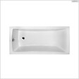 BESCO - Baignoire rectangulaire - 150 x 70 cm - sans Habillage - avec Pieds - Vidage Chrome - OPTIMA - vignette