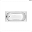 BESCO - Baignoire rectangulaire - 140 x 70 cm - avec Habillage - Pieds - Vidage Chrome - ARIA - vignette