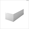 BESCO - Baignoire rectangulaire - 150 x 75 cm - avec Tablier Blanc - Pieds - Vidage Chrome - INTRICA - vignette
