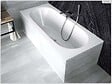 BESCO - Baignoire rectangulaire - 150 x 75 cm - sans Habillage - avec Pieds - Vidage Chrome - VITAE SLIM - vignette