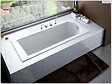 BESCO - Baignoire rectangulaire - 170 x 70 cm - avec Tablier - Pieds - Vidage Chrome - SHEA - vignette