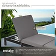 TECTAKE - Bain de soleil SOFIA 6 positions noir - vignette