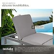 TECTAKE - Bain de soleil SOFIA 6 positions gris - vignette