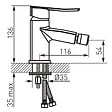 FERRO - Robinet mitigeur de bidet VENETO chromé - vignette