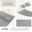 TECTAKE - Hamac double Eden gris clair - vignette
