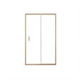 AURLANE - Porte de douche Coulissante 120x200cm - Profilés Aluminium effet Bois - Verre 6mm - WOOD CRUSH - vignette
