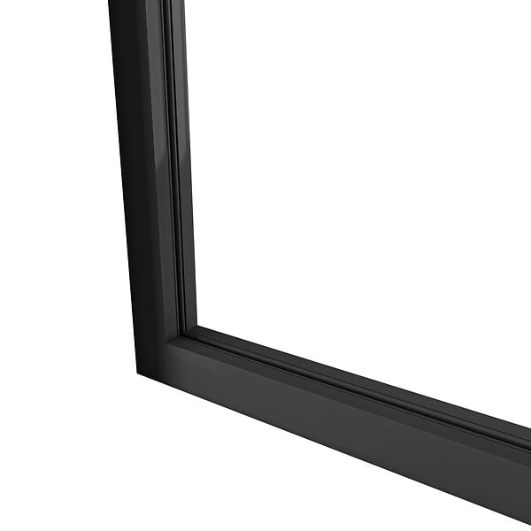 AICA SANITAIRE - Verrière intérieur atelier H.108 x L.93cm en aluminium carreaux noire cadre en 3 vitrage fixe - large