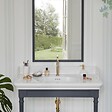 JACOB DELAFON - Console Cléo 1889 avec plan vasque + colonne droite + siphon or - vignette