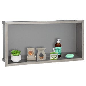WEDI - Niche murale inox à encastrer - 90 x 30 x 10 cm - large