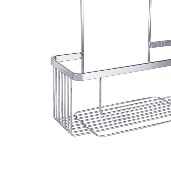 DEBLANCH - Etagère de douche à suspension, chromé - large