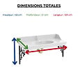 JACOB DELAFON - Pack plan vasque suspendu Cléo 1889 + miroir + siphon or - vignette