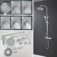 SANIVERRE - OCEA Colonne de douche thermostatique hauteur réglable, Chrome brillant - vignette