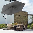 VOUNOT - Parasol deporte 3M Gris fonce avec housse de protection - vignette