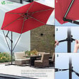 VOUNOT - Parasol deporte 3M avec housse de protection et sangle de fixation Rouge - vignette
