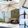 VOUNOT - Parasol deporte 3M avec housse de protection et sangle de fixation Beige - vignette