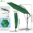 VOUNOT - Parasol deporte 3M avec housse de protection et sangle de fixation Vert - vignette