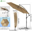 VOUNOT - Parasol deporte 3M Kaki avec housse de protection - vignette