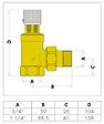 VELTA - Soupape différentielle - 3/4" FF- réf : 42379 - VELTA - vignette