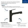 VILLEROY ET BOCH - Robinet de cuisine avec douchette Junis Sky Shower Noir mat - vignette
