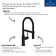 VILLEROY ET BOCH - Robinet de cuisine avec douchette Steel Expert Compact Noir mat - vignette