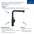 VILLEROY ET BOCH - Robinet de cuisine avec douchette Subway Style Shower Noir mat - vignette