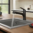 VILLEROY ET BOCH - Robinet de cuisine avec douchette Junis Shower Noir mat - vignette