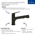 VILLEROY ET BOCH - Robinet de cuisine avec douchette Junis Shower Noir mat - vignette