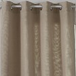 ATMOSPHERA - Rideau à œillets Tissu Beige Lin 140 x 260 cm - vignette
