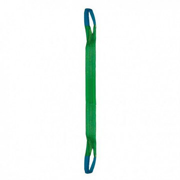 LEVAC - Elingue sangle textile plate 2 boucles restreintes 3 metres 2 tonnes verte EN 14922 - large