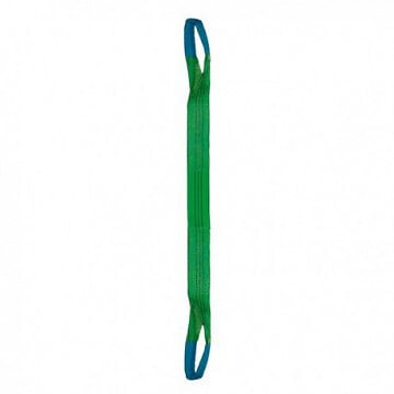LEVAC - Elingue sangle textile plate 2 boucles restreintes 4 metres 3 tonnes Jaune EN 14922 - large